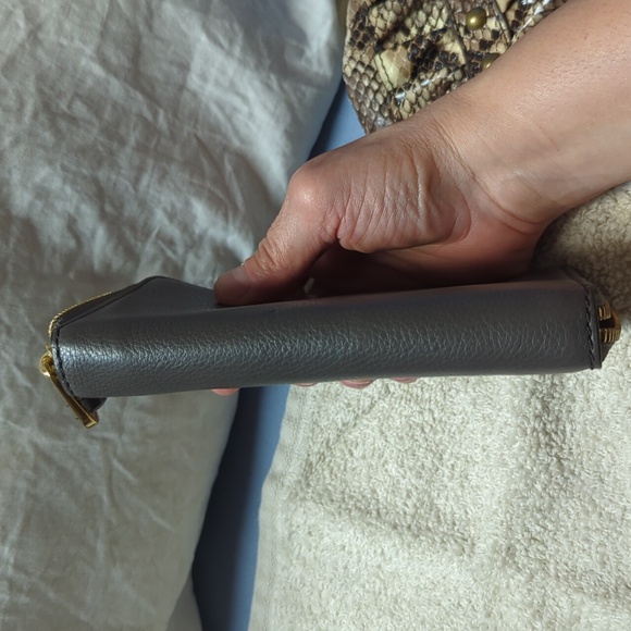 Marc Jacobs Black Leather Wallet with Gold Accents - Picture 3 of 5